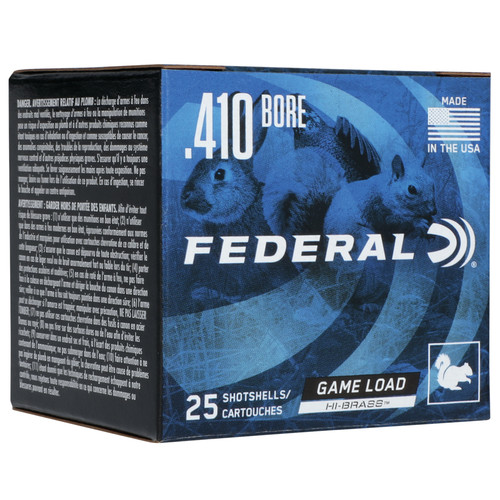 FED GAME-SHOK HI-BRASS 410GA 2.5 #7.5 25/10