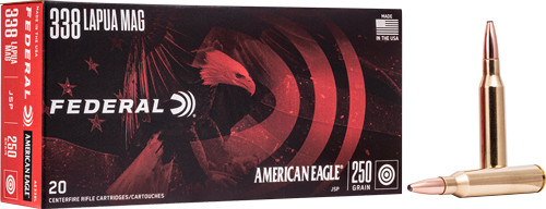 Federal AE 338 Lapua MAG 250gr SP 20-Round 10BX/CS