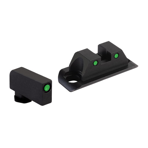 AmeriGlo Optic Compatible Sight Set for Glock Gen 5 A-Cut Green - AC-813