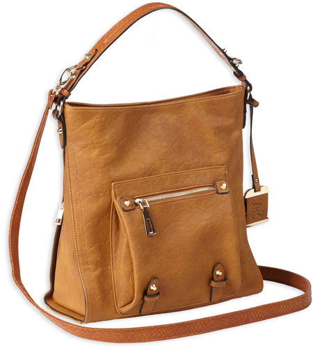 Bulldog Hobo Purse with Holster Brown Most Sm Pistols & Revolvers Right Hand - BDP054