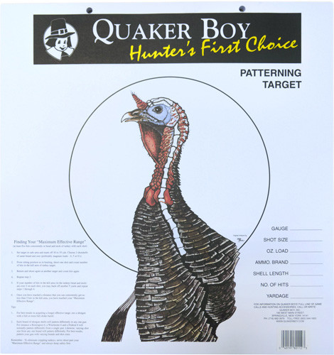 Quaker BOY Paper Target Turkey 20" X 20" 100-PACK