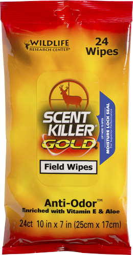 Wildlife Research WRC Field Wipes Scent Killer Gold 24-PACK