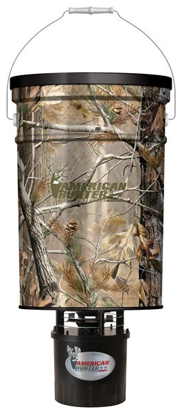 AMERICAN HUNTER FEEDER HANGING 50LB METAL HOPPER RT-AP CAMO