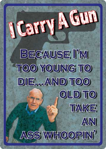 RIVERS EDGE SIGN 12"x17" "TOO YOUNG TO DIE"