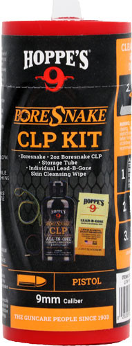 Hoppe's Boresnake Cleaning Kit Combo with Clip 9mm Pistol - 210009