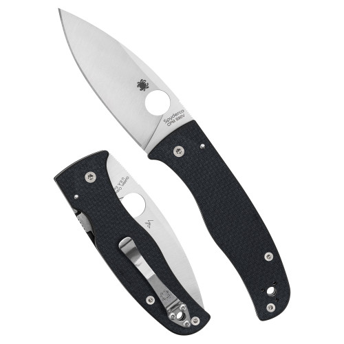 Spyderco Bodacious CF 3.63" Black/Silver Knife - C263CFP90V