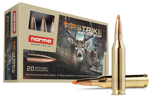Norma Dedicated Hunting Tipstrike 243 Win Ammo 76gr Polymer Tip 20 Rounds - 20160052