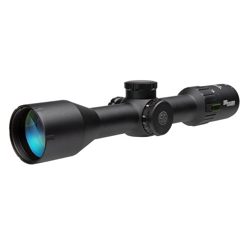 Sig Sauer WHISKEY6 Rifle Scope 3-18x44 30mm SFP Quadplex Reticle Non Illuminated Black