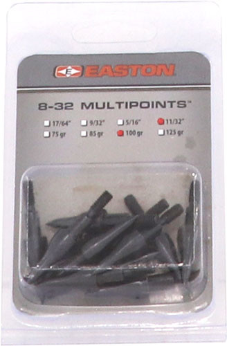 Easton Multi Points 100gr 11/32" 12 Pack Crossbow FLD Pnts - 796706
