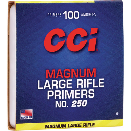 CCI Rifle Primers 250 Magnum Large 1000 ct. HAZ