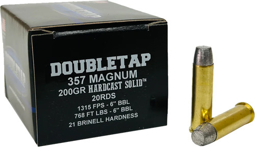 Doubletap 357 MAG 200gr Wfngch Hardcast Solid 20-Round 50BX/CS