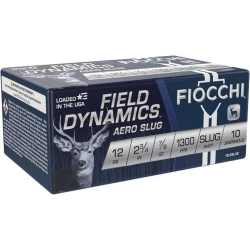 Fiocchi Aero Rifled Slug 12 ga 2 3/4" 7/8 oz 1300 fps10/ct