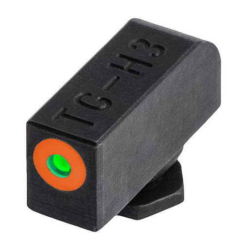 TruGlo Tritium Pro Black Green Orange Outline Front Sight Rear - TG231Z1C