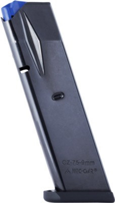 Mec-Gar Magazine CZ 75B 9MM Luger 10-Round Blued
