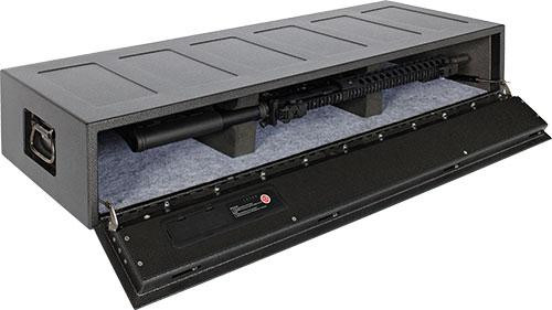 Hornady Rapid Safe AR Gunlocker Rfid Access Code Key Entry Black Holds 2 Rifles - 98190