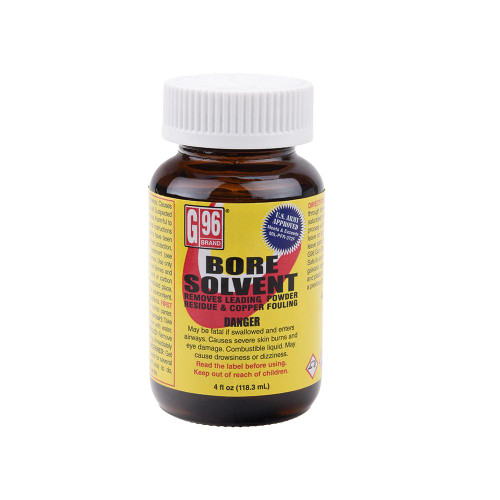 G96 Military Grade Bore Solvent Removes Powder Lead Plastic Fouling 4oz Jar - 1108