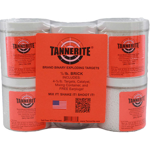 Tannerite 1/2 Pound Target Impact Enhancement Explosion White Vapor Centerfire - 1/2 BR