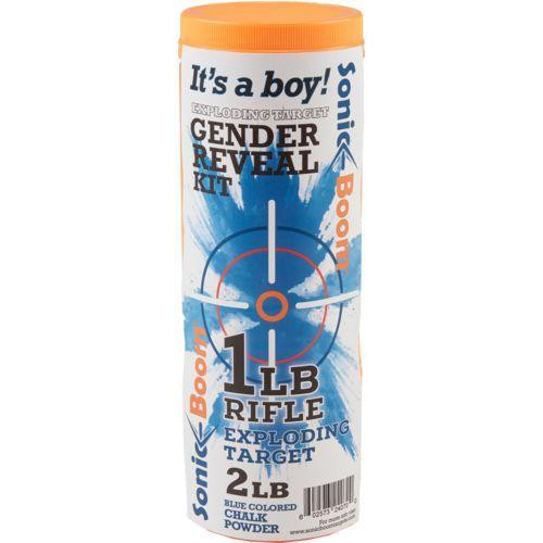 Jerent Enterprises Sonic Boom Exploding Rifle Target - Gender Reveal Kit Boy