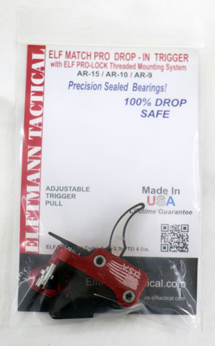 Elftmann Trigger AR-15 Match Pro Curved Fngr Adjustable 2.75-4LBS