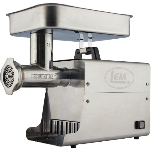 LEM #22 Big Bite Stainless Steel Electric Grinder - 17811
