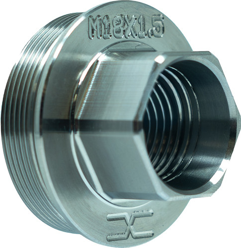 Faxon M18X1.5 Direct Thread To HUB Adapter Titanium