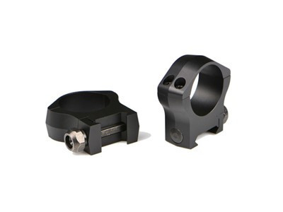 Warne Mountain Tech Rings Matte Black, Medium, 30mm - 7214M
