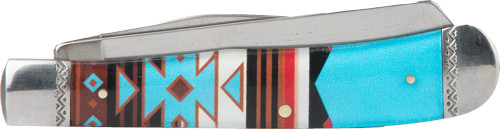 American Buffalo Knife & Tool Abkt Roper Sunset Series #2 Western Trapper 2-BLADE