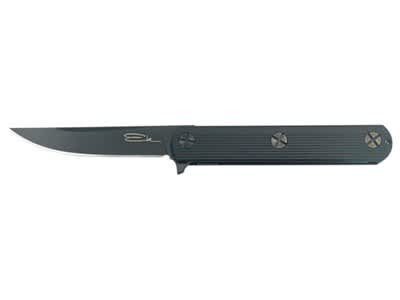 KA-BAR Ek Folder Black, Drop Point, Plain Edge, 4" Blade - EK201