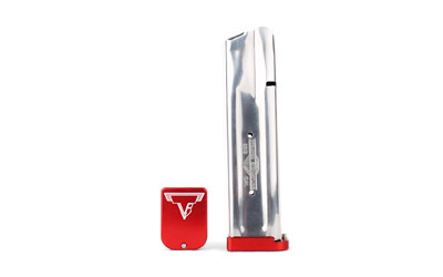 Taran Tactical Innovation SM Fits Glock 17/22 Mag Extension +2 Red