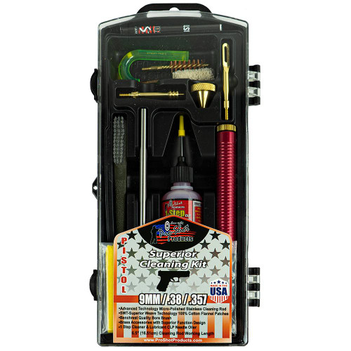 Pro-Shot Classic Box Kit Cleaning Handgun .38 Cal/.357 9mm Luger