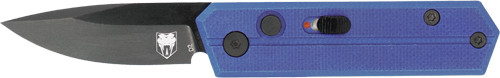 CobraTec Stinger Folder 1.9" Purple/Black D2 Blade SD Button - CTSTRPUR