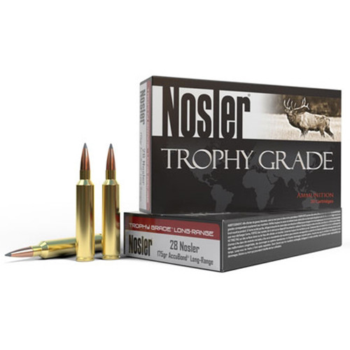 Nosler Trophy Grade Long-Range Spitzer 6.5 Grendel Ammo 129gr AccuBond 20 Rounds - 60146