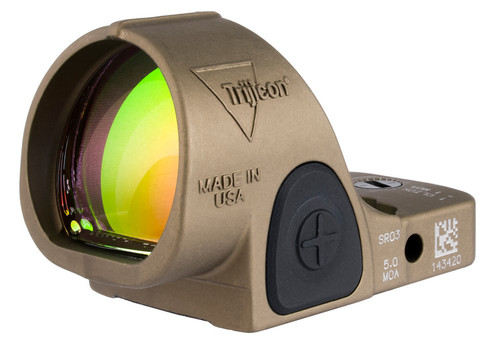 Trijicon SRO Adjustable Sight LED 5 MOA Red Dot Coyote