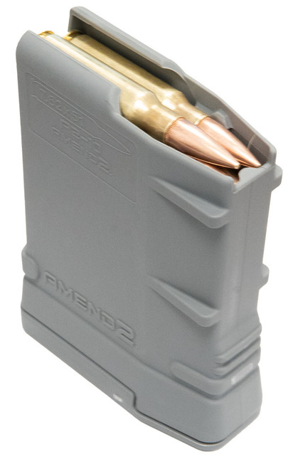 Amend2 SR-25/AR-10 7.62 Mod-2 10rd Magazine, Gray - 762MOD2GRY10