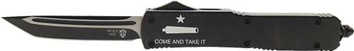 TEMPLAR KNIFE SLIM OTF COME AND TAKE IT 3.1" BLACK TANTO