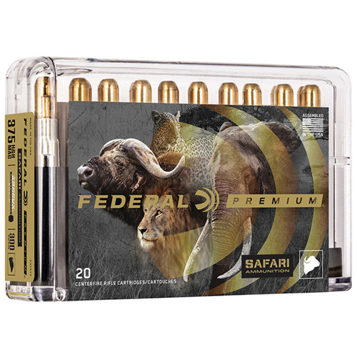 Federal Cape-Shok Tbss 375 H&H Mag Ammo 300gr 20 Rounds - P375T2