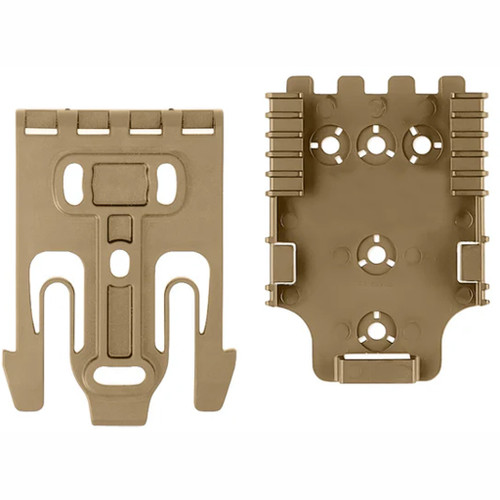 Safariland Quick2 Locking System Kit Fork & Receiver Flat Dark Earth Brown - QUICK2-KIT1-55