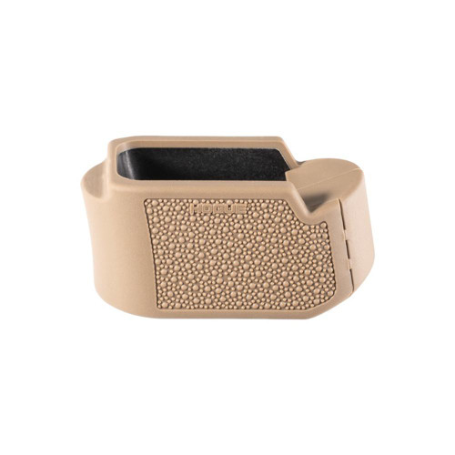 Hogue Overmolded Rubber Grip Extension Base Pad for Glock 26 FDE