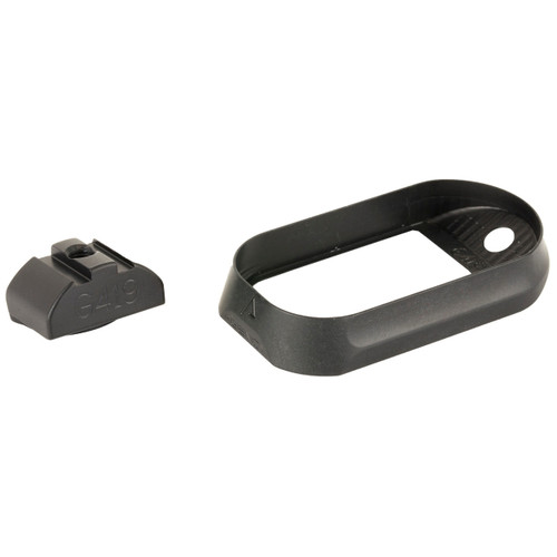 Agency Arms No Back Strap Magwell Fits Glock 19 Gen 4 Black