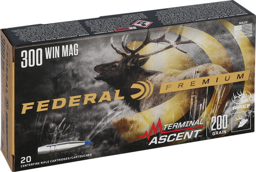 FEDERAL 300 WIN MAG 200GR TERMINAL ASCENT 20RD 10BX/CS