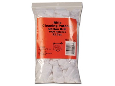Cotton Knit Cleaning Patches - .22 Caliber Rifle, 1000 Bulk Bag