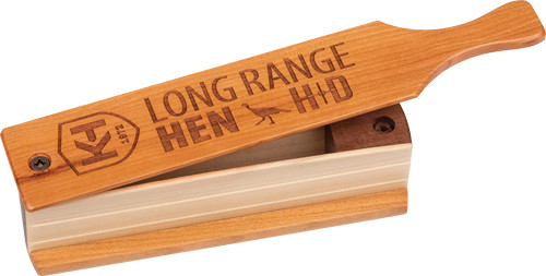 KNIGHT AND HALE HD LONG RANGE HEN BOX CALL CHERRY/WALNUT