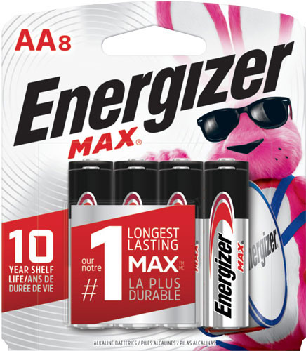 ENERGIZER MAX BATTERIES AA 8-PACK