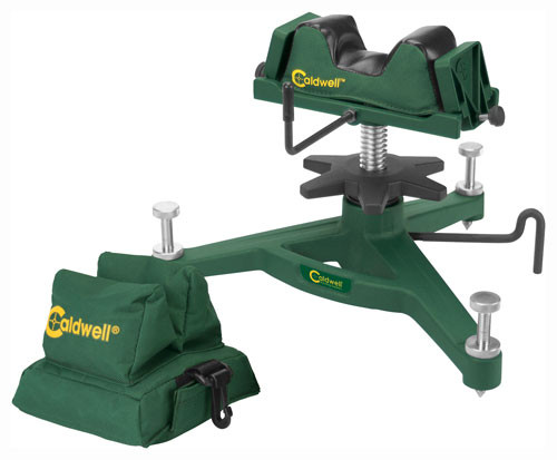 Caldwell Rock Front Shooting Rest Padded Rear Filled Canvas Bag Combo Green - 383640