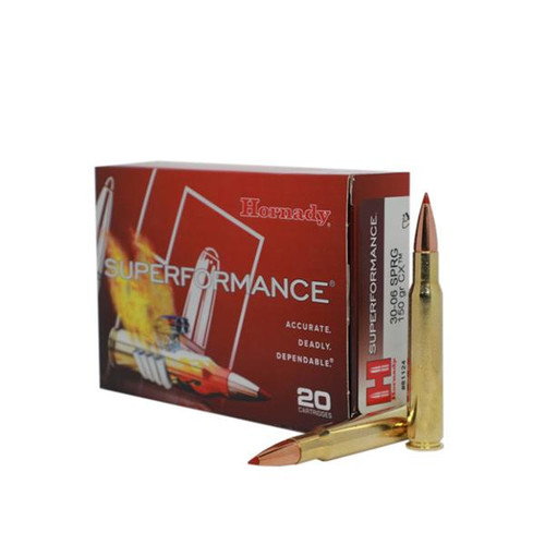 Hornady Superformance Rifle Ammunition .30-06 Springfield 150gr CX 20/ct