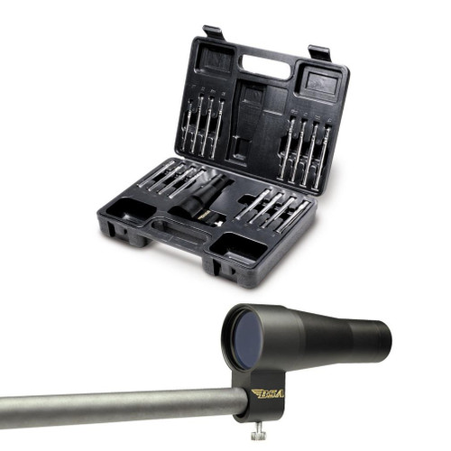 BSA Bore Sight Kit Pistol/Rifle Multi-Caliber Hard Case 15 Arbors - BS30