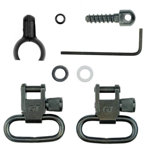 GrovTec Two Piece Barrel Band Swivel Sets .630" to .675" Black - GTSW43