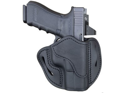 Optic Ready Open Top Multi-fit Belt Holster - Stealth Black, Right Hande...