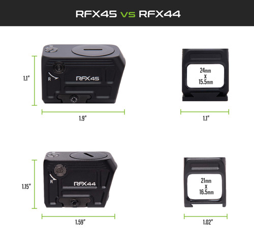Viridian RFX44 Compact Closed Emitter Green Dot Sight w/RMR Adapter