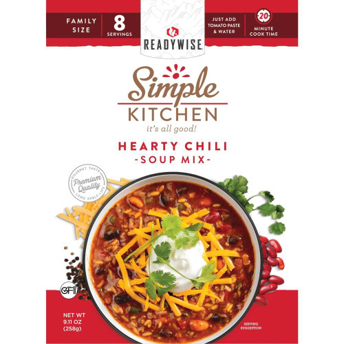 ReadyWise Simple Kitchen Hearty Chili Single Pouch - RWSK02-064